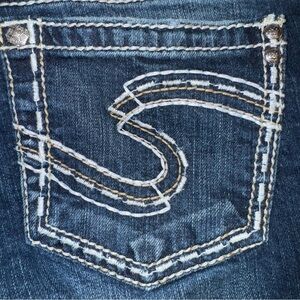 Silver SUKI Jeans Women's Blue 30X30 (actual) Denim Flare Leg Medium Rise